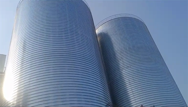 山海关2座混凝土高架卷板仓